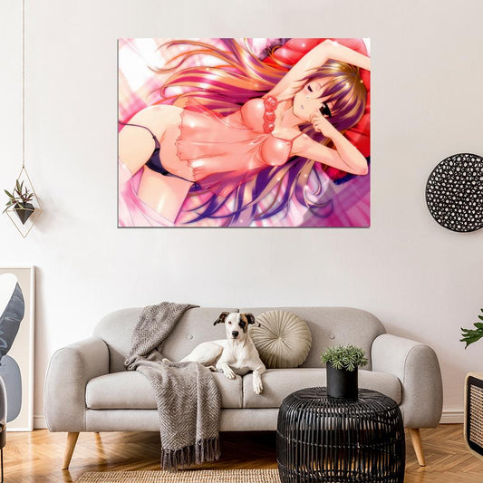 Golden Time Kaga Kouko Hot Girl Panties Beautiful Anime Manga Art Wall Art Print Poster