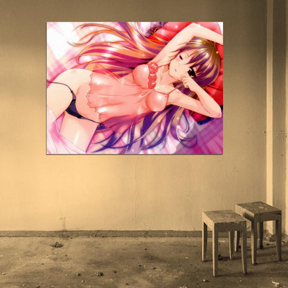 Golden Time Kaga Kouko Hot Girl Panties Beautiful Anime Manga Art Wall Art Print Poster