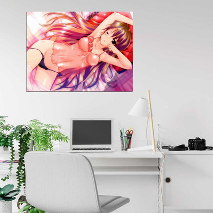 Golden Time Kaga Kouko Hot Girl Panties Beautiful Anime Manga Art Wall Art Print Poster