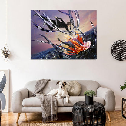 Guilty Crown Inori Yuzuriha Shu Ouma Anime Manga Art Wall Art Print Poster