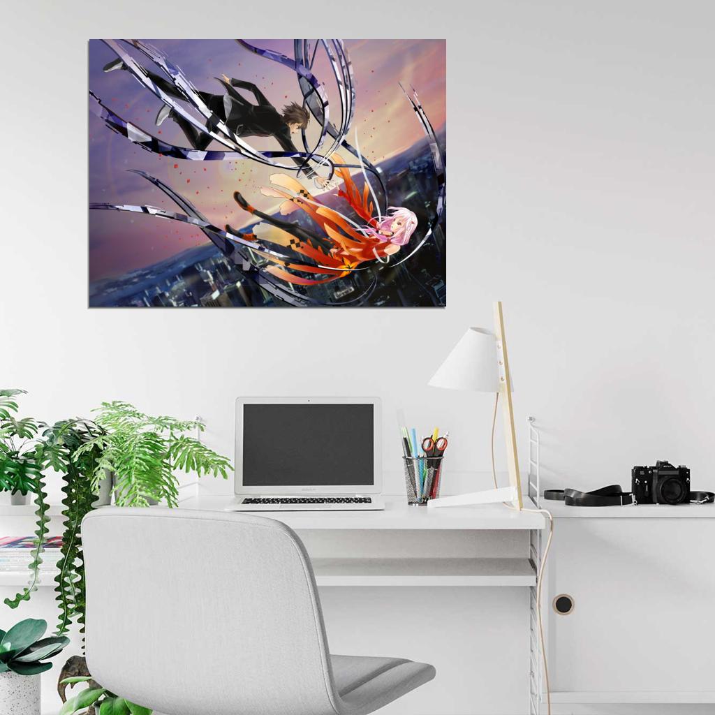 Guilty Crown Inori Yuzuriha Shu Ouma Anime Manga Art Wall Art Print Poster
