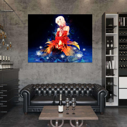 Guilty Crown Inori Yuzuriha Hot Beautiful Girl Anime Manga Art Wall Art Print Poster