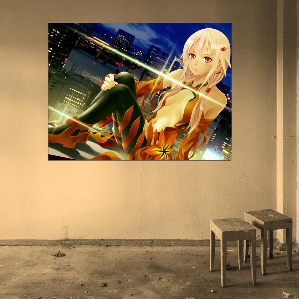 Guilty Crown Inori Yuzuriha Hot Cute Beautiful Girl Anime Manga Art Wall Art Print Poster