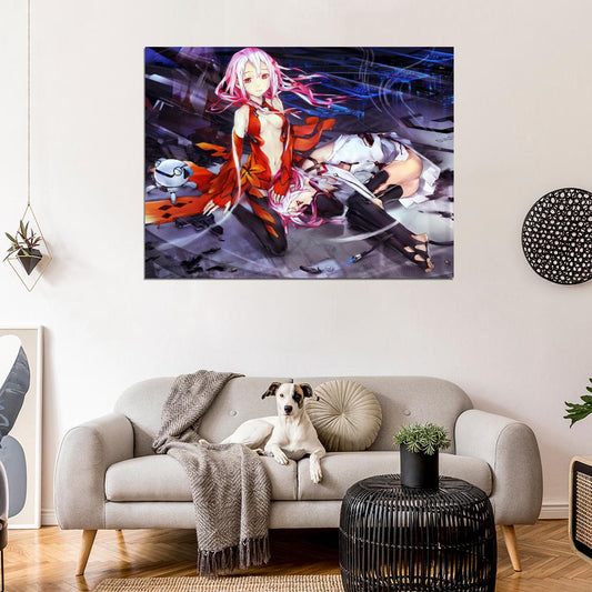 Guilty Crown Inori Yuzuriha Hot Beautiful Girl Anime Manga Art Wall Art Print Poster