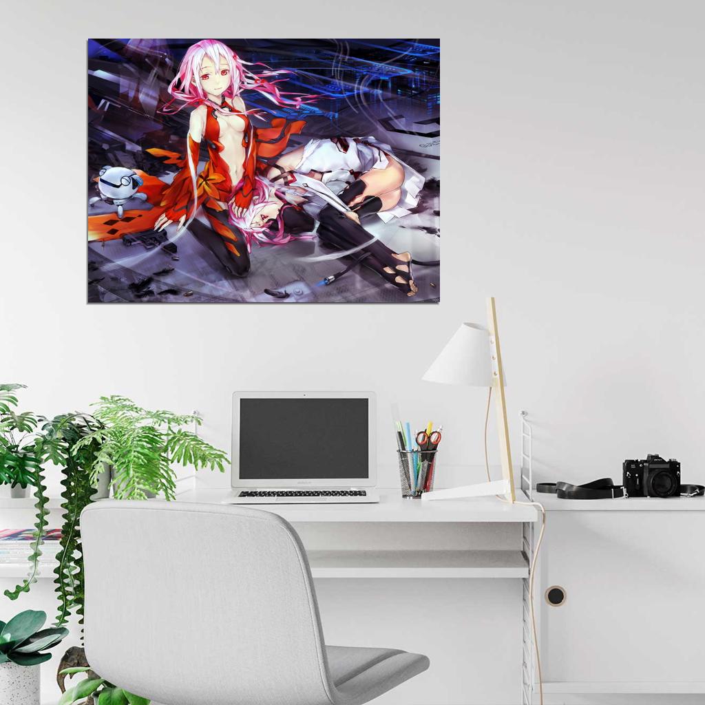 Guilty Crown Inori Yuzuriha Hot Beautiful Girl Anime Manga Art Wall Art Print Poster