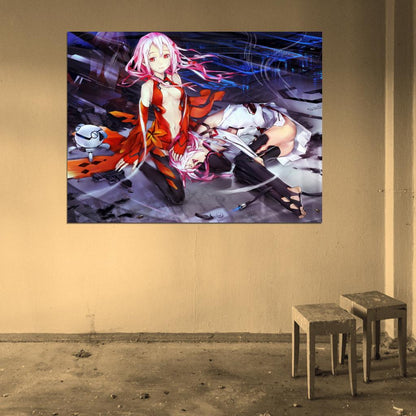 Guilty Crown Inori Yuzuriha Hot Beautiful Girl Anime Manga Art Wall Art Print Poster