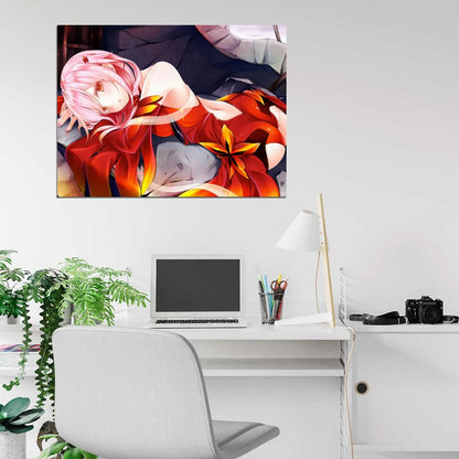 Guilty Crown Inori Yuzuriha Hot Butt Beautiful Girl Anime Manga Art Wall Art Print Poster