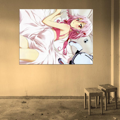 Guilty Crown Inori Yuzuriha Hot Cute Beautiful Girl Bra Underwear Anime Manga Art Wall Art Print Poster