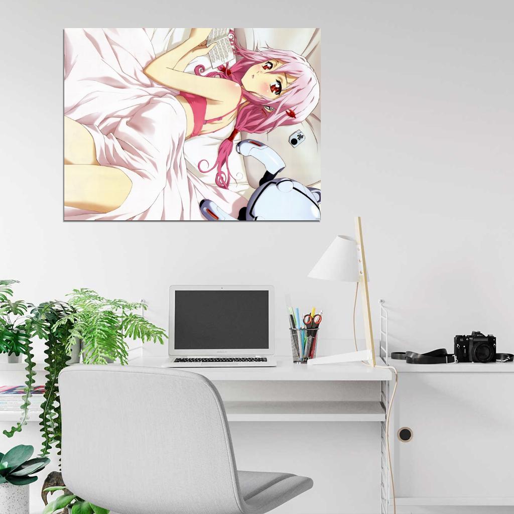 Guilty Crown Inori Yuzuriha Hot Cute Beautiful Girl Bra Underwear Anime Manga Art Wall Art Print Poster