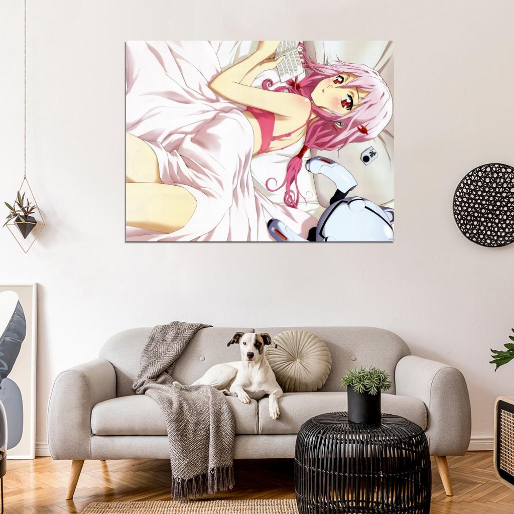 Guilty Crown Inori Yuzuriha Hot Cute Beautiful Girl Bra Underwear Anime Manga Art Wall Art Print Poster