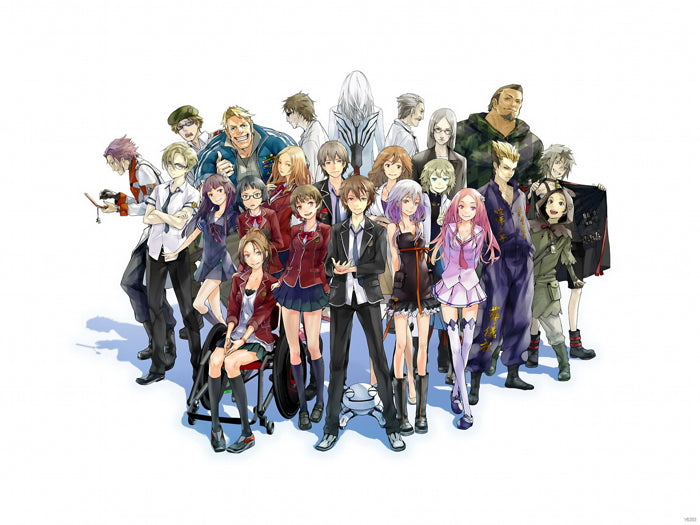 Guilty Crown Characters Ouma Shu Tsugumi Ayase Shinomiya Ouma Mana Arugo Tsukishima Oogumo Shibungi Hare Menjou Arisa Kuhoin Anime Manga Art Wall Art Print Poster