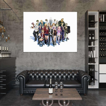 Guilty Crown Characters Ouma Shu Tsugumi Ayase Shinomiya Ouma Mana Arugo Tsukishima Oogumo Shibungi Hare Menjou Arisa Kuhoin Anime Manga Art Wall Art Print Poster