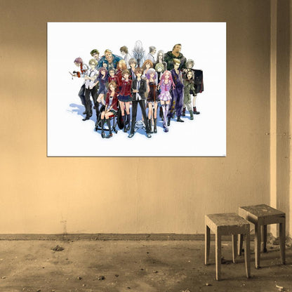 Guilty Crown Characters Ouma Shu Tsugumi Ayase Shinomiya Ouma Mana Arugo Tsukishima Oogumo Shibungi Hare Menjou Arisa Kuhoin Anime Manga Art Wall Art Print Poster