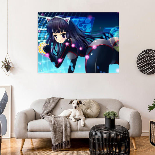 Guilty Crown Tsugumi Hot Cute Girl Butt Anime Manga Art Wall Art Print Poster