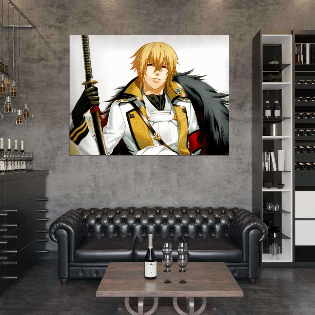 Hakuouki Shinsengumi Kitan Pure-Blood Oni Chikage Kazama Anime Manga Art Wall Art Print Poster