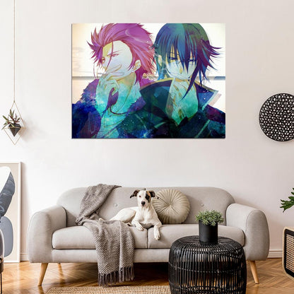 K Project Suoh Mikoto Munakata Reisi Awesome Anime Manga Art Wall Art Print Poster