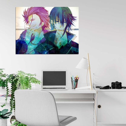 K Project Suoh Mikoto Munakata Reisi Awesome Anime Manga Art Wall Art Print Poster