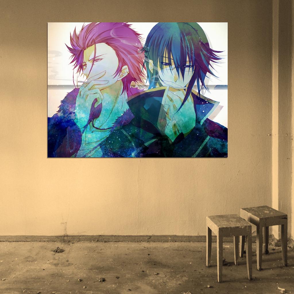 K Project Suoh Mikoto Munakata Reisi Awesome Anime Manga Art Wall Art Print Poster