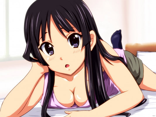 K-On! Mio Akiyama Hot Downblouse Girl Boobs Anime Manga Art Wall Art Print Poster