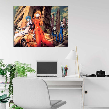 Neon Genesis Evangelion Characters Anime Manga Art Wall Art Print Poster
