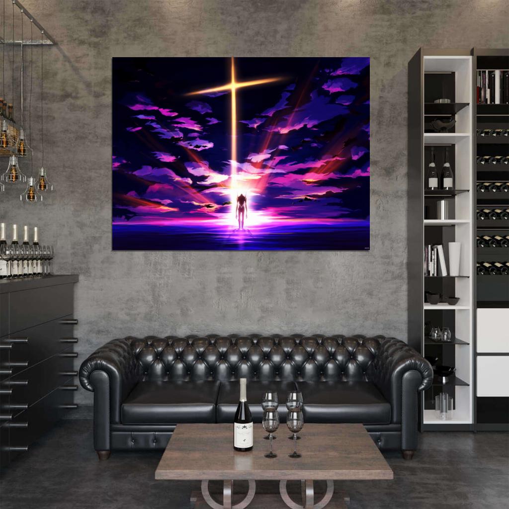 Neon Genesis Evangelion Unit-01 Beautiful Amazing EVA 01 Anime Manga Art Wall Art Print Poster
