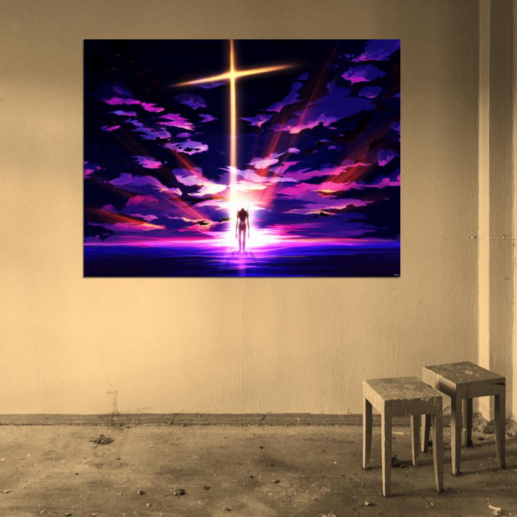 Neon Genesis Evangelion Unit-01 Beautiful Amazing EVA 01 Anime Manga Art Wall Art Print Poster