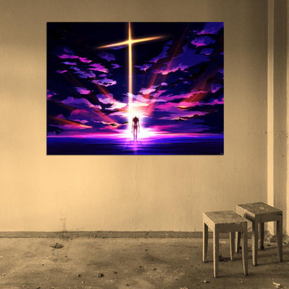 Neon Genesis Evangelion Unit-01 Beautiful Amazing EVA 01 Anime Manga Art Wall Art Print Poster