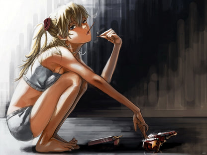 Neon Genesis Evangelion Asuka Langley Soryu Beautiful Hot Anime Manga Art Wall Art Print Poster