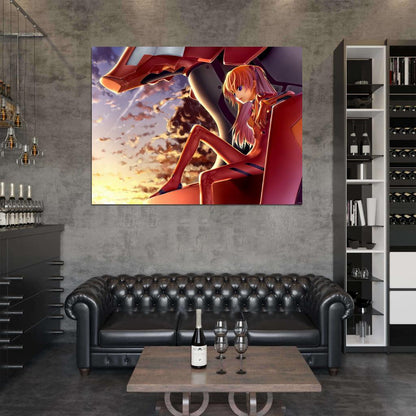Neon Genesis Evangelion Asuka Langley Soryu Beautiful Hot Anime Manga Art Wall Art Print Poster