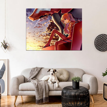 Neon Genesis Evangelion Asuka Langley Soryu Beautiful Hot Anime Manga Art Wall Art Print Poster