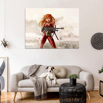 Neon Genesis Evangelion Asuka Langley Soryu Hot Anime Manga Art Wall Art Print Poster