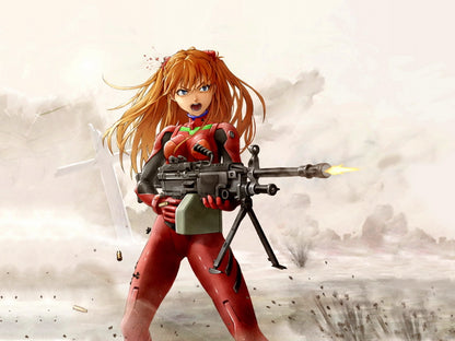Neon Genesis Evangelion Asuka Langley Soryu Hot Anime Manga Art Wall Art Print Poster
