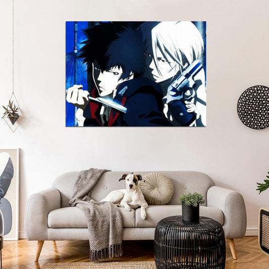 Psycho-Pass Shinya Kogami Shogo Makishima Anime Manga Art Wall Art Print Poster