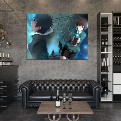 Psycho-Pass Shinya Kogami Akane Tsunemori Anime Manga Art Wall Art Print Poster