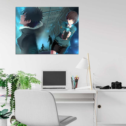 Psycho-Pass Shinya Kogami Akane Tsunemori Anime Manga Art Wall Art Print Poster