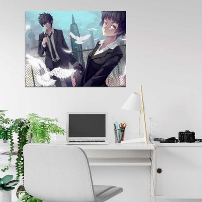Psycho-Pass Shinya Kogami Akane Tsunemori Anime Manga Art Wall Art Print Poster
