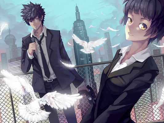 Psycho-Pass Shinya Kogami Akane Tsunemori Anime Manga Art Wall Art Print Poster
