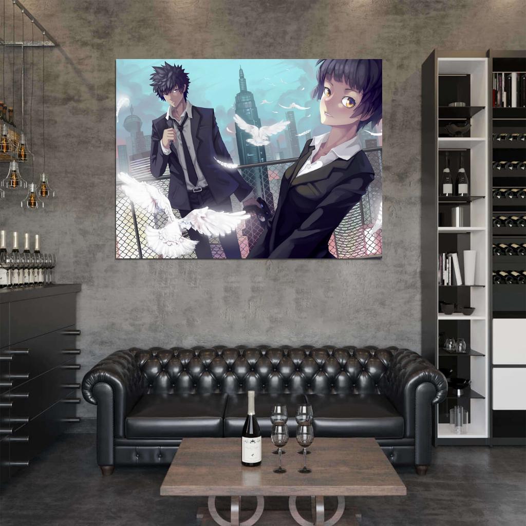 Psycho-Pass Shinya Kogami Akane Tsunemori Anime Manga Art Wall Art Print Poster