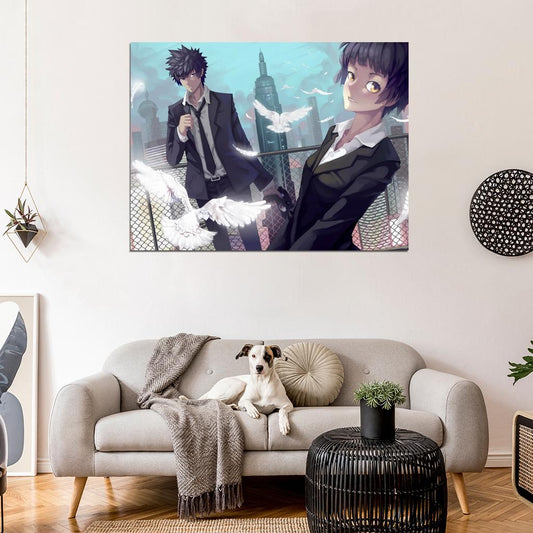 Psycho-Pass Shinya Kogami Akane Tsunemori Anime Manga Art Wall Art Print Poster