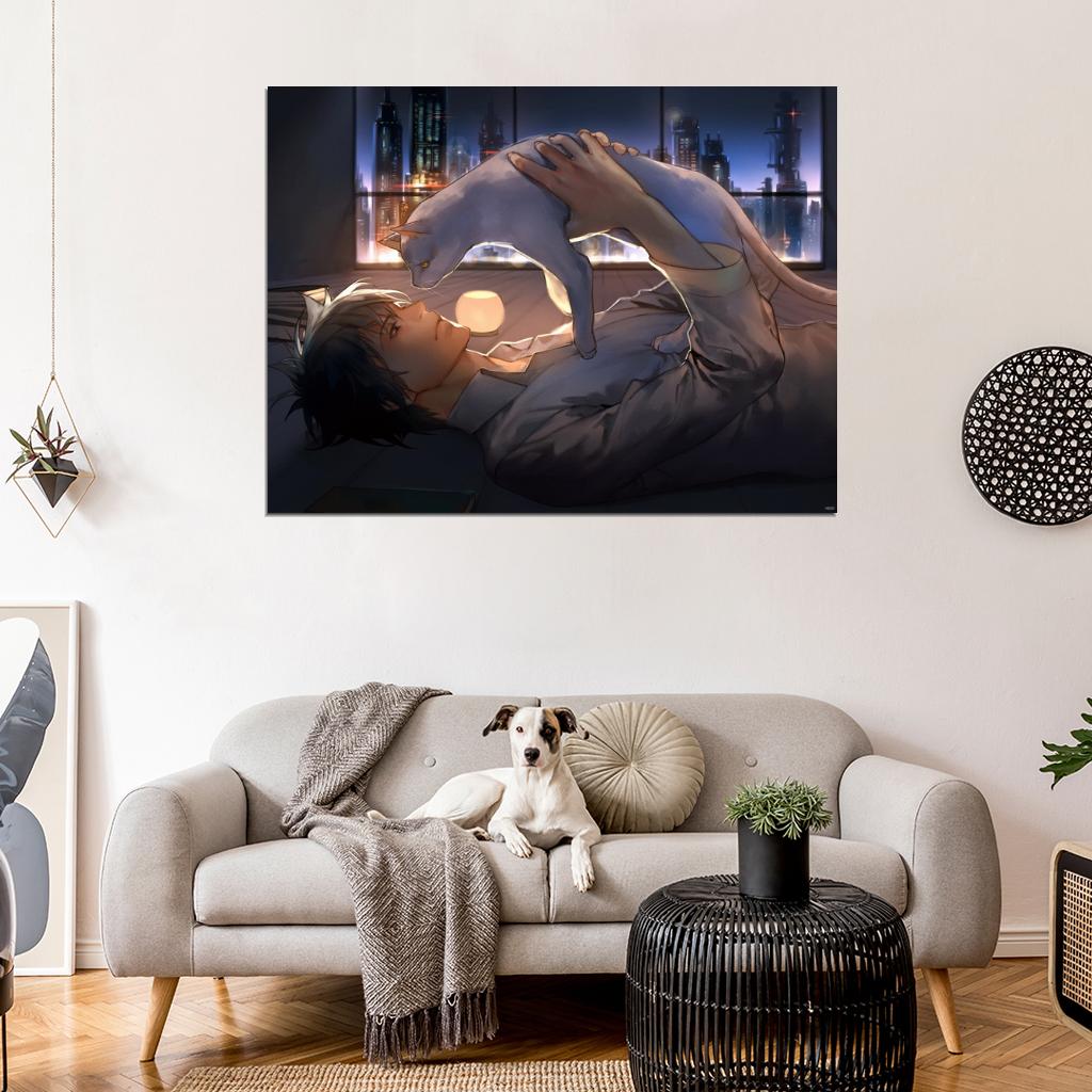 Psycho-Pass Shinya Kogami Beautiful Anime Manga Art Wall Art Print Poster