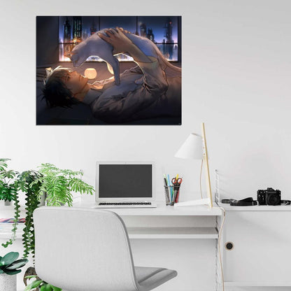 Psycho-Pass Shinya Kogami Beautiful Anime Manga Art Wall Art Print Poster