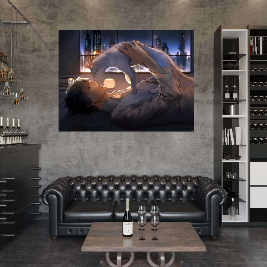 Psycho-Pass Shinya Kogami Beautiful Anime Manga Art Wall Art Print Poster