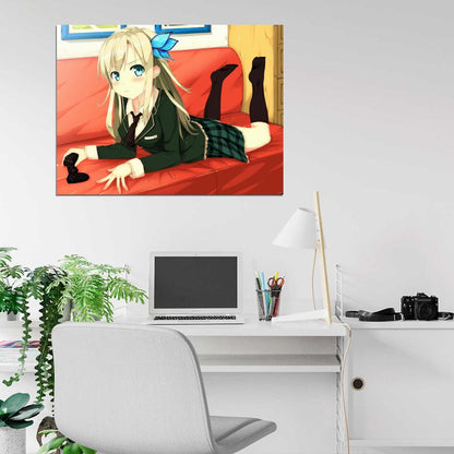 Sena Kashiwazaki Boku wa Tomodachi ga Sukunai Hot Cute School Girl Beautiful Anime Manga Art Wall Art Print Poster