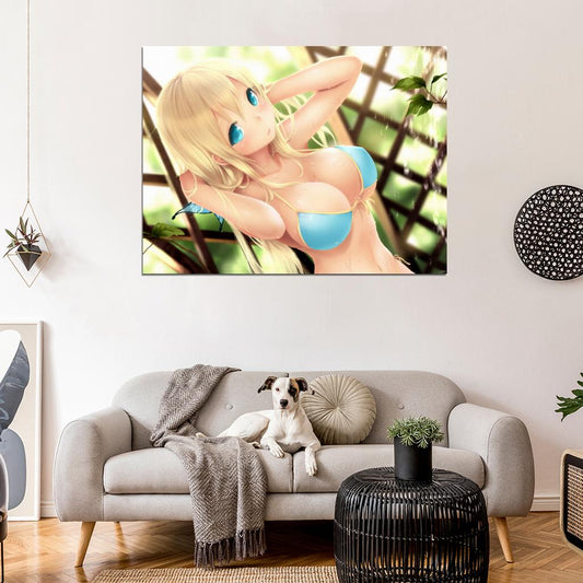 Sena Kashiwazaki Boku wa Tomodachi ga Sukunai Hot Busty Girl Big Boobs Beautiful Anime Manga Art Wall Art Print Poster