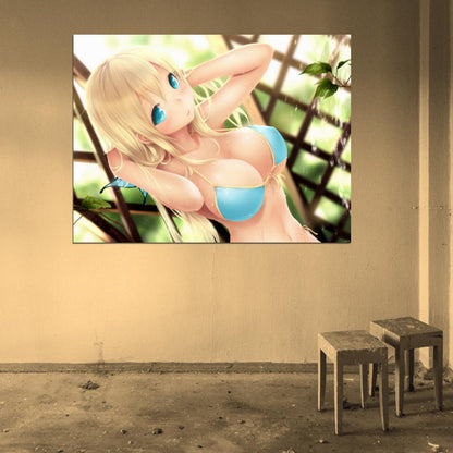 Sena Kashiwazaki Boku wa Tomodachi ga Sukunai Hot Busty Girl Big Boobs Beautiful Anime Manga Art Wall Art Print Poster