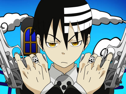 Death the Kid Soul Eater Pistols Guns Anime Manga Art Wall Art Print Poster