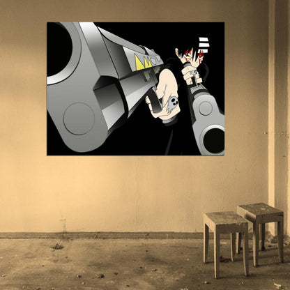 Death the Kid Soul Eater Awesome Pistols Guns Anime Manga Art Wall Art Print Poster