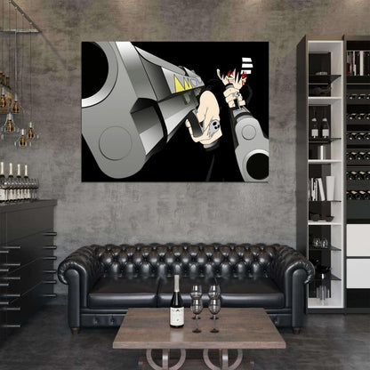 Death the Kid Soul Eater Awesome Pistols Guns Anime Manga Art Wall Art Print Poster