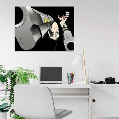 Death the Kid Soul Eater Awesome Pistols Guns Anime Manga Art Wall Art Print Poster