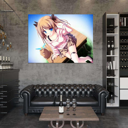 Beautiful Eyes Cute Girl Amazing Anime Manga Art Wall Art Print Poster
